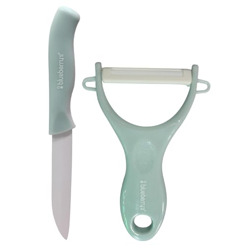 Blueberry's Mega Combo Kitchen Scissor,Ceramic Peeler & Knife,Silicone Food Tong,Spatula, Brush, Kitchen Knives, High grade quality, Kitchen Utensils for Home - Image 4