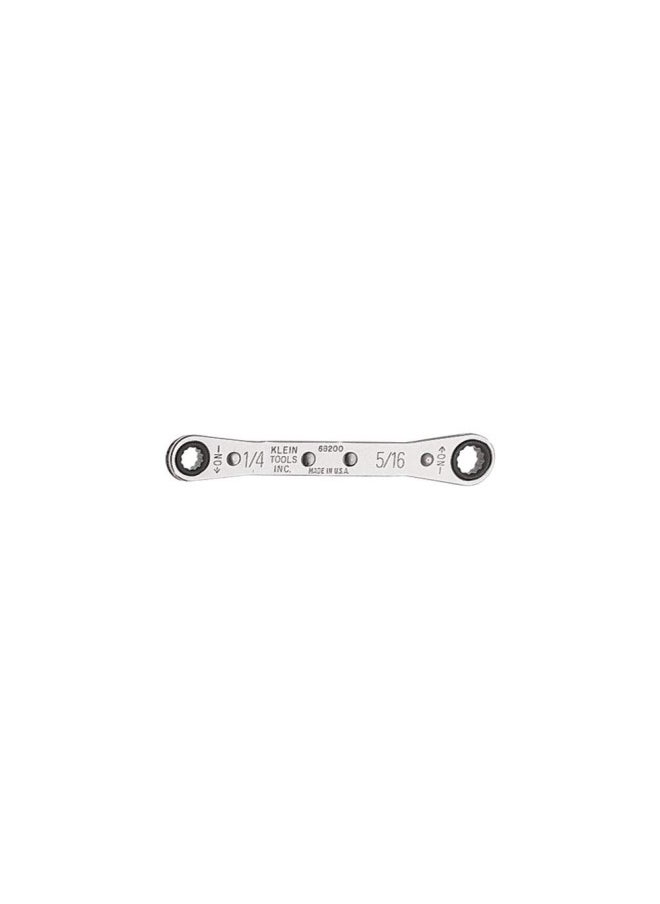 Klein Tools Klein Tools 68200 Ratcheting Box Wrench 1 4-Inch x 5 16-Inch with Reverse Ratcheting and Chrome Plated Finish  - Image 1