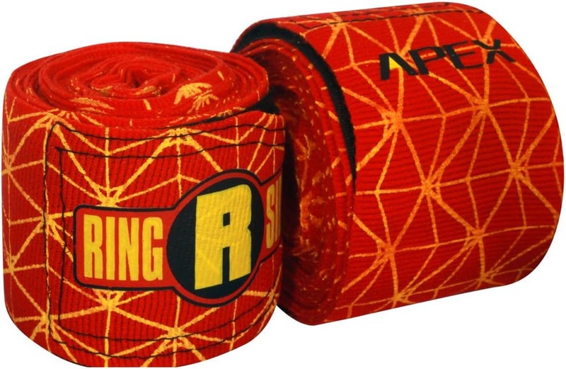 Ringside Apex 180” Boxing Hand Wraps Pair - Durable, Elastic Training Wraps with Hook & Loop Closure, Multi-Color Options, Perfect for MMA, Muay Thai, Kickboxing - Image 2