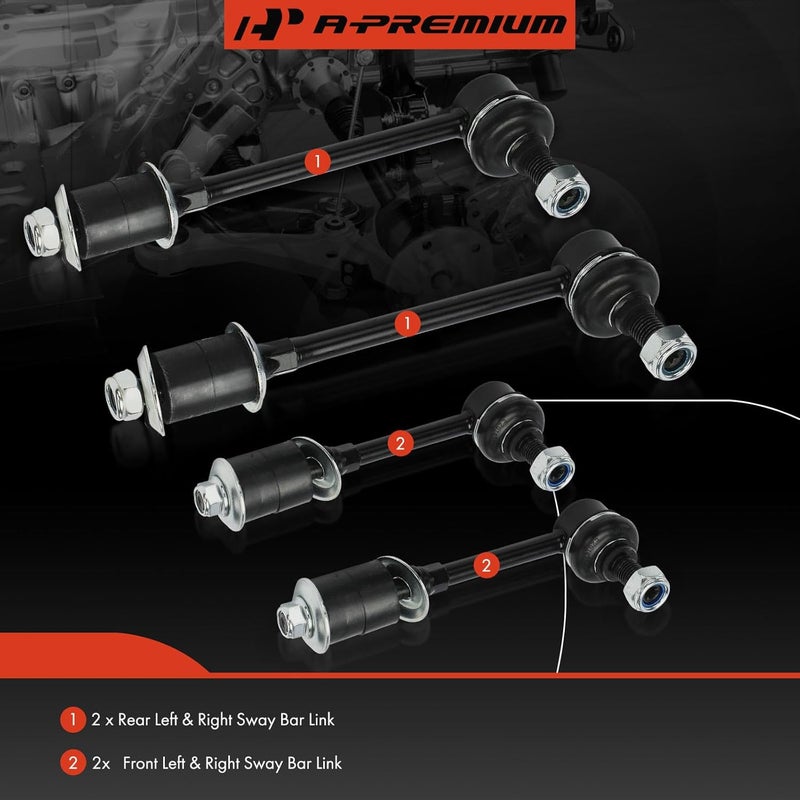 A-Premium Sway Bar Link Kit for Toyota 4Runner 1990-1996 - Image 2