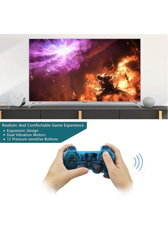 Generic - 2PCS Wireless Controller Joypad For PS2 Game Console - Image 1