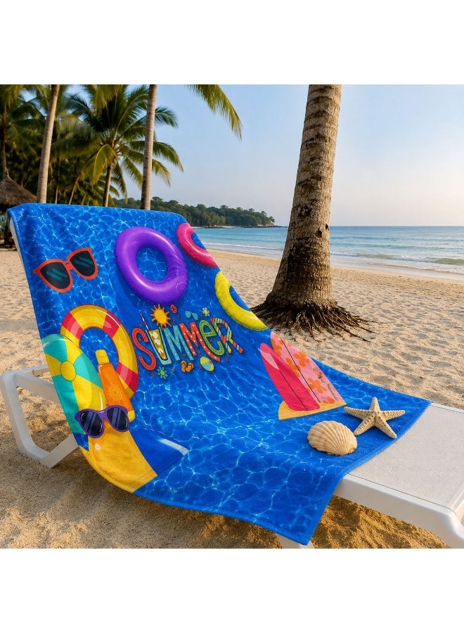 Microfiber Quick Dry Beach Blanket, Towel, Suitable For Swimming,Travel, Camping,Yoga Mat Outings Summer Beach Essentials - Image 3