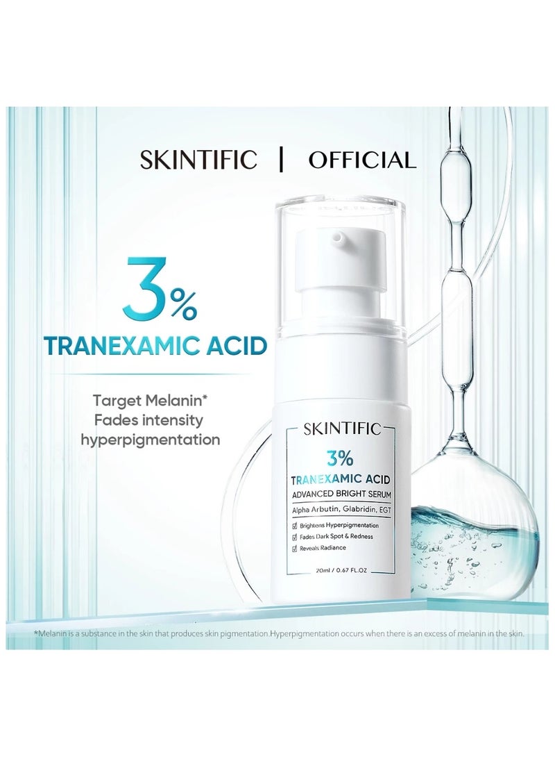 SKINTIFIC 3% Tranexamic Acid Advanced Bright Serum (20ml) - Image 1