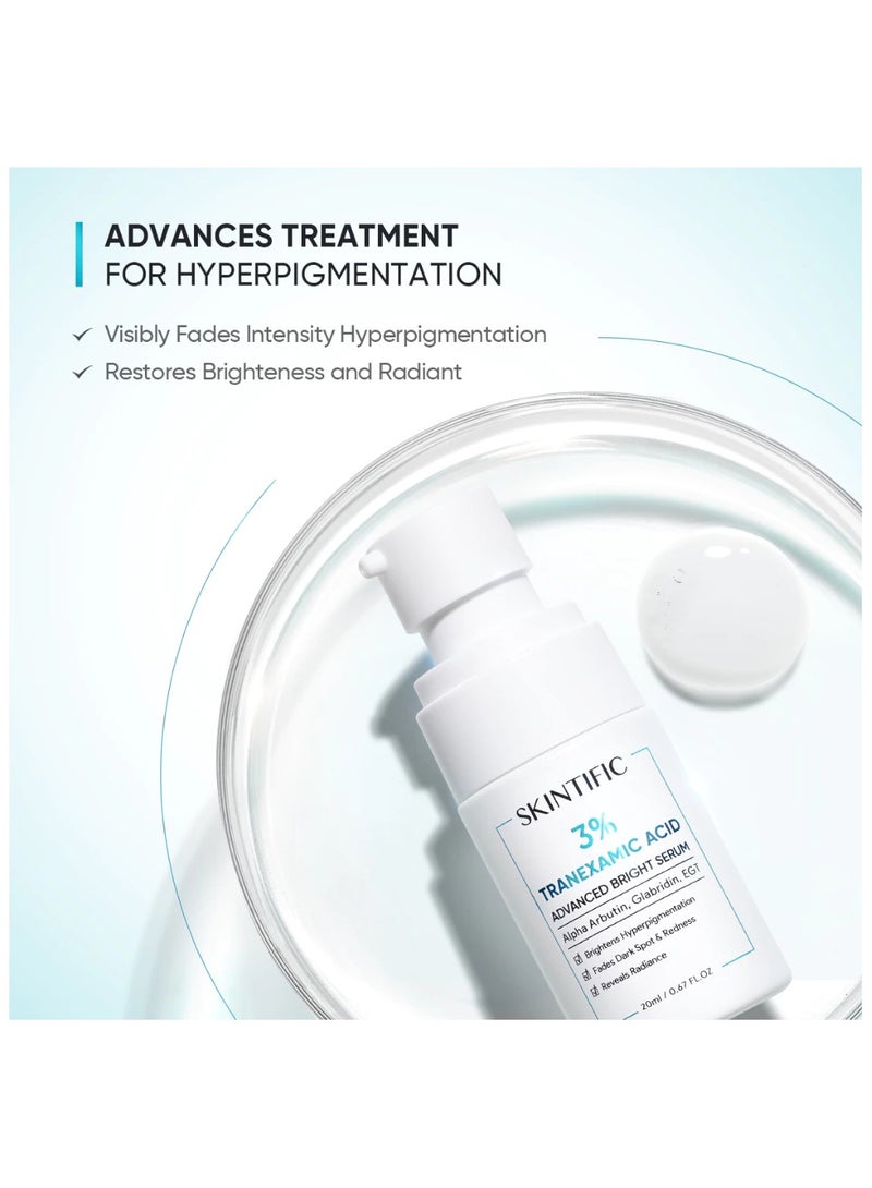 SKINTIFIC 3% Tranexamic Acid Advanced Bright Serum (20ml) - Image 3