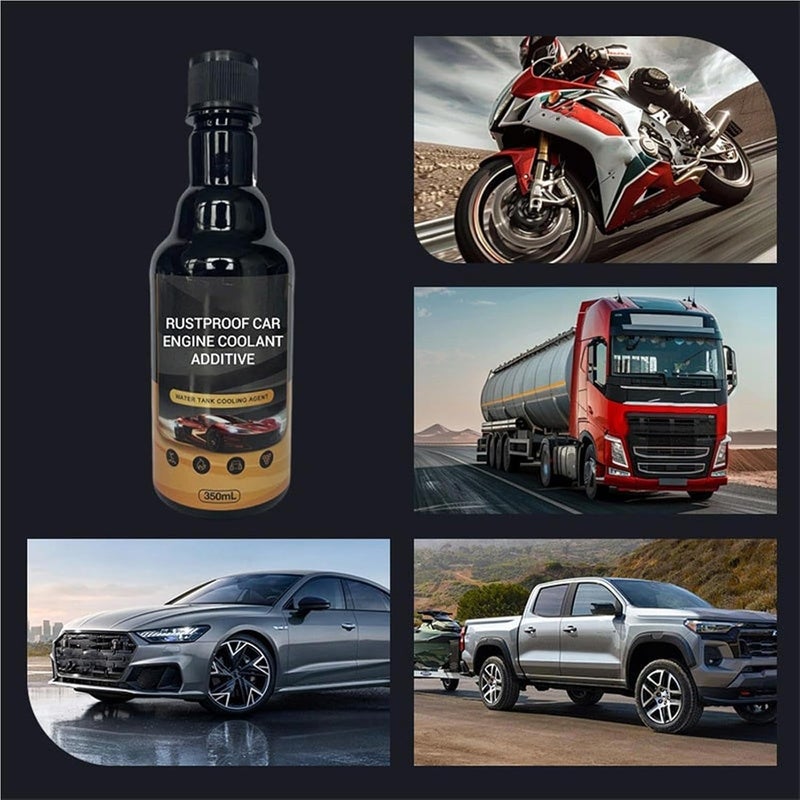 Car Engine Coolant Additive | Anti-Rust Grease Removal Agent,Engine Radiator Coolant Additive - for Drivers Beginners Professionals Technicians Repair Shop Garage - Image 3