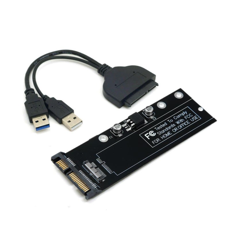 Chenyang 12+6Pin MAC SSD to SATA Hard Disk Drive Adapter with USB Data Cable for 2010 2011 MAC Air A1369 A1370 SSD - Image 1