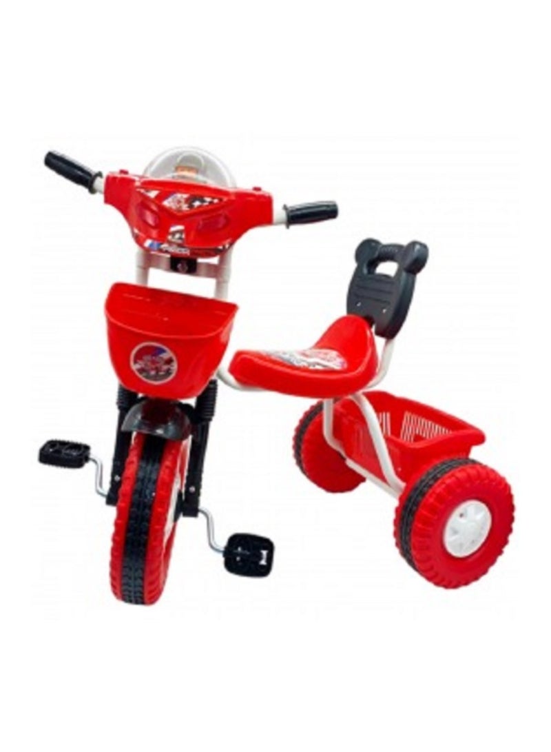 Kids Tricycle With Front and Back Basket