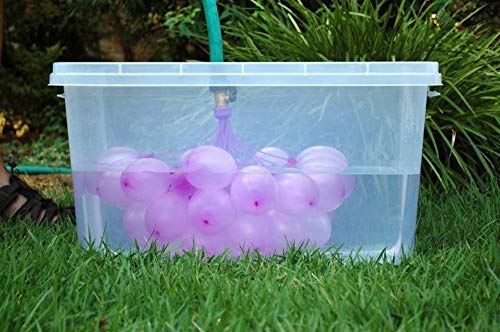 Hk Balloons Original Holi Water Balloons/Magic Balloon Maker-Fill & Tie The Whole Bunch Of In Just 60 Seconds No More Hassle (Free Tap Nozzel), Rubber, 333 Pcs Multicolor - Image 3