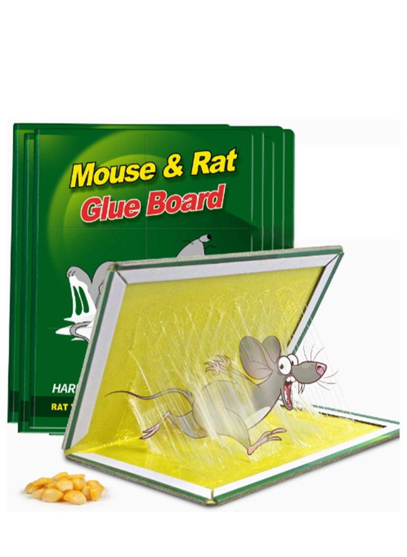 Apustim 6 Pack Mouse Rat Glue Trap，Enhanced Adhesion，Rat Snake Sticky Pads For Indoor And Outdoor Use，Easy To Set Up，Extra Large （20cm x 30cm）  - Image 1