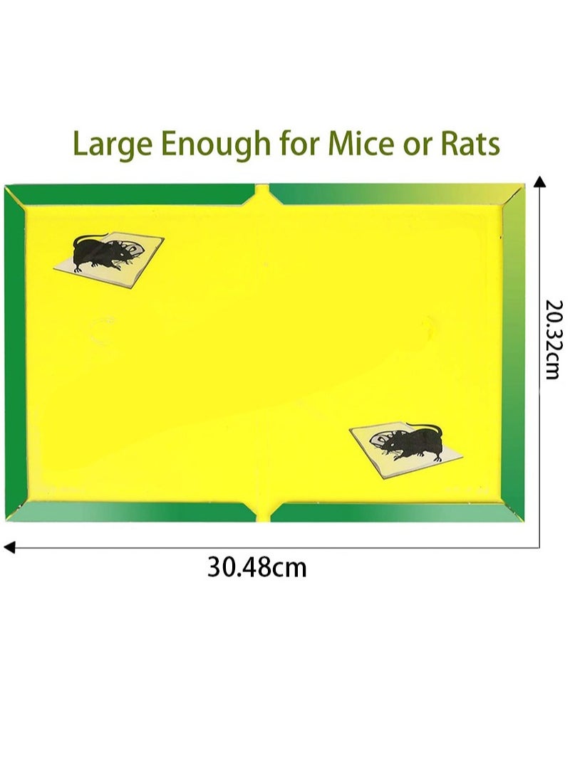 Apustim 6 Pack Mouse Rat Glue Trap，Enhanced Adhesion，Rat Snake Sticky Pads For Indoor And Outdoor Use，Easy To Set Up，Extra Large （20cm x 30cm）  - Image 2