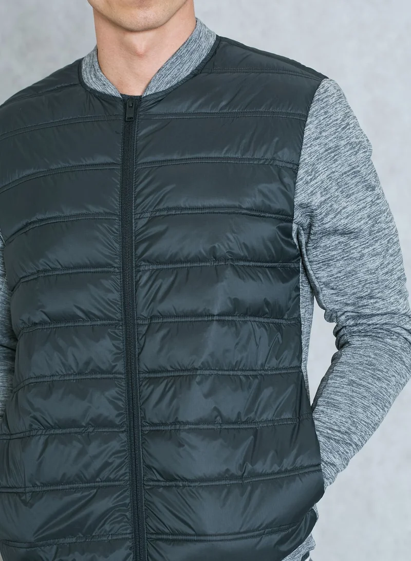 Selected Homme Padded Bomber Jacket