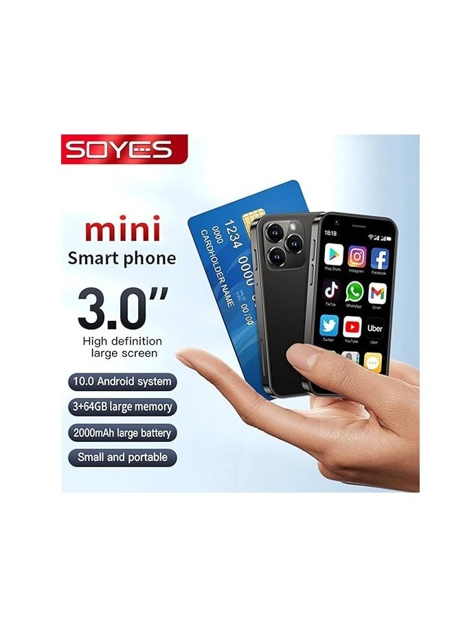 SOYES - XS15 3G Mini Smartphone, Dual SIM, WiFi, 3 Inch HD Screen, 2GB RAM, 16GB Internal Storage, 1000mAh Battery, Pocket Phone (Purple) - Image 1