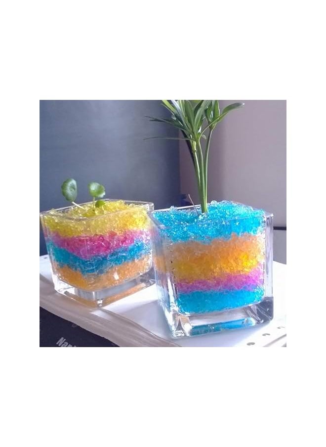 The Bros Beads Gel Soil Water Crystal Beads Jelly Water Gems Vase Filler for Home Decorations (Blue)  - Image 4