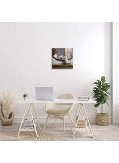 Stupell Industries Stupell Industries Small but Mighty Sentiments Adorable Mouse in Mirror Canvas Wall Art, 17 x 17, Grey  - Image 2