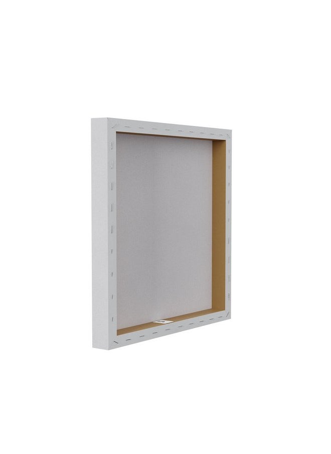 Stupell Industries - Stupell Industries Small but Mighty Sentiments Adorable Mouse in Mirror Canvas Wall Art, 17 x 17, Grey - Image 1