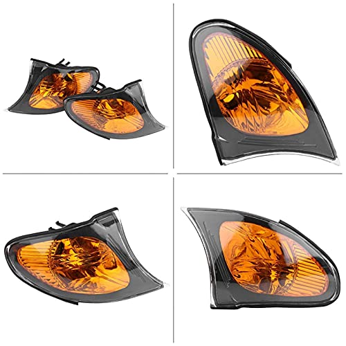 Yctze for e46 corner lights 1 Pair of E46 Corner Light Cover,Corner Light Lens Turn Signal Light Cover Yellow Lens for E46 3-Series 4DR 2002-2005 Light for 325i 2004 - Image 5