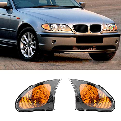 Yctze for e46 corner lights 1 Pair of E46 Corner Light Cover,Corner Light Lens Turn Signal Light Cover Yellow Lens for E46 3-Series 4DR 2002-2005 Light for 325i 2004 - Image 4