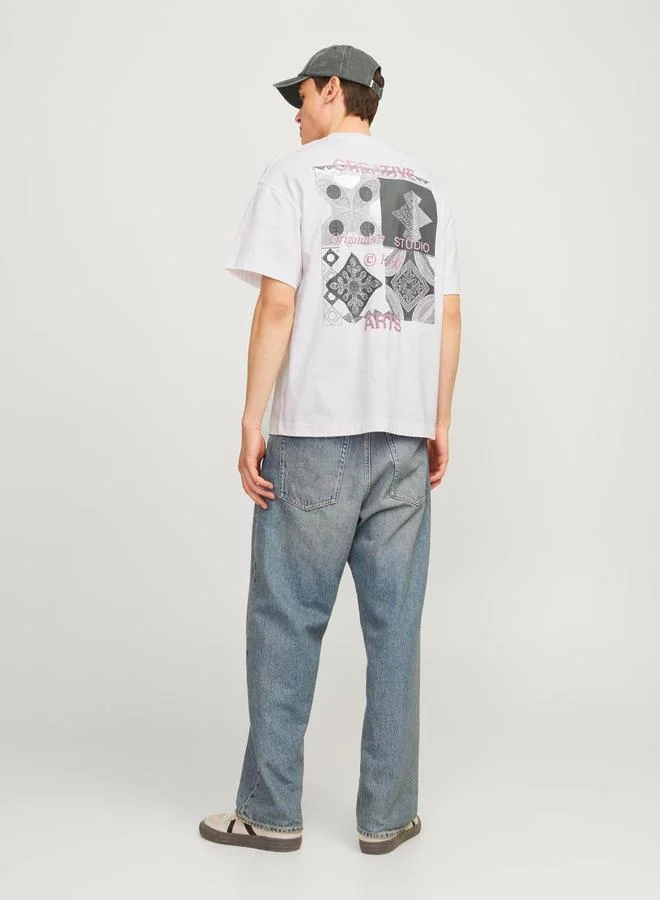 JACK & JONES Oversized Back Graphic Print T-Shirt