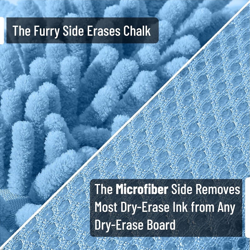 Mr. Pen Microfiber Shag Whiteboard Erasers, 4-Pack - Washable & Magnetic - Image 3