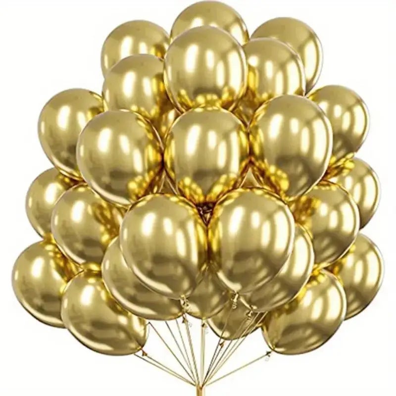 Metallic Latex Balloons 10 Inch 50 Pack for Birthday Wedding Party Decoration - Image 5
