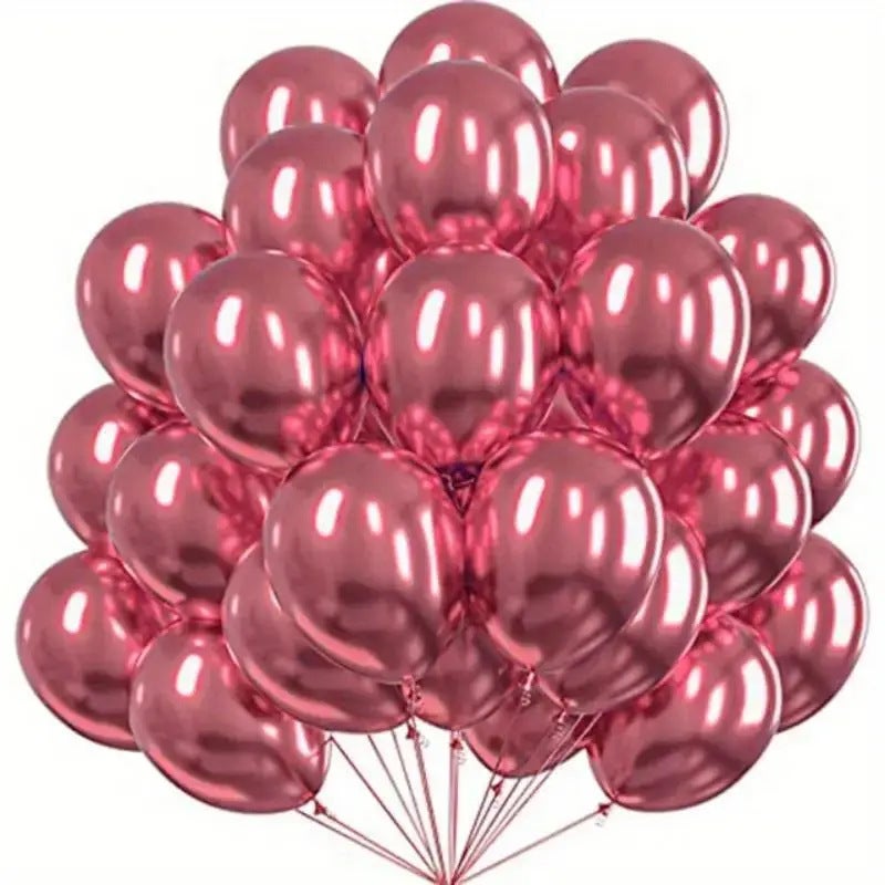 Metallic Latex Balloons 10 Inch 50 Pack for Birthday Wedding Party Decoration - Image 4