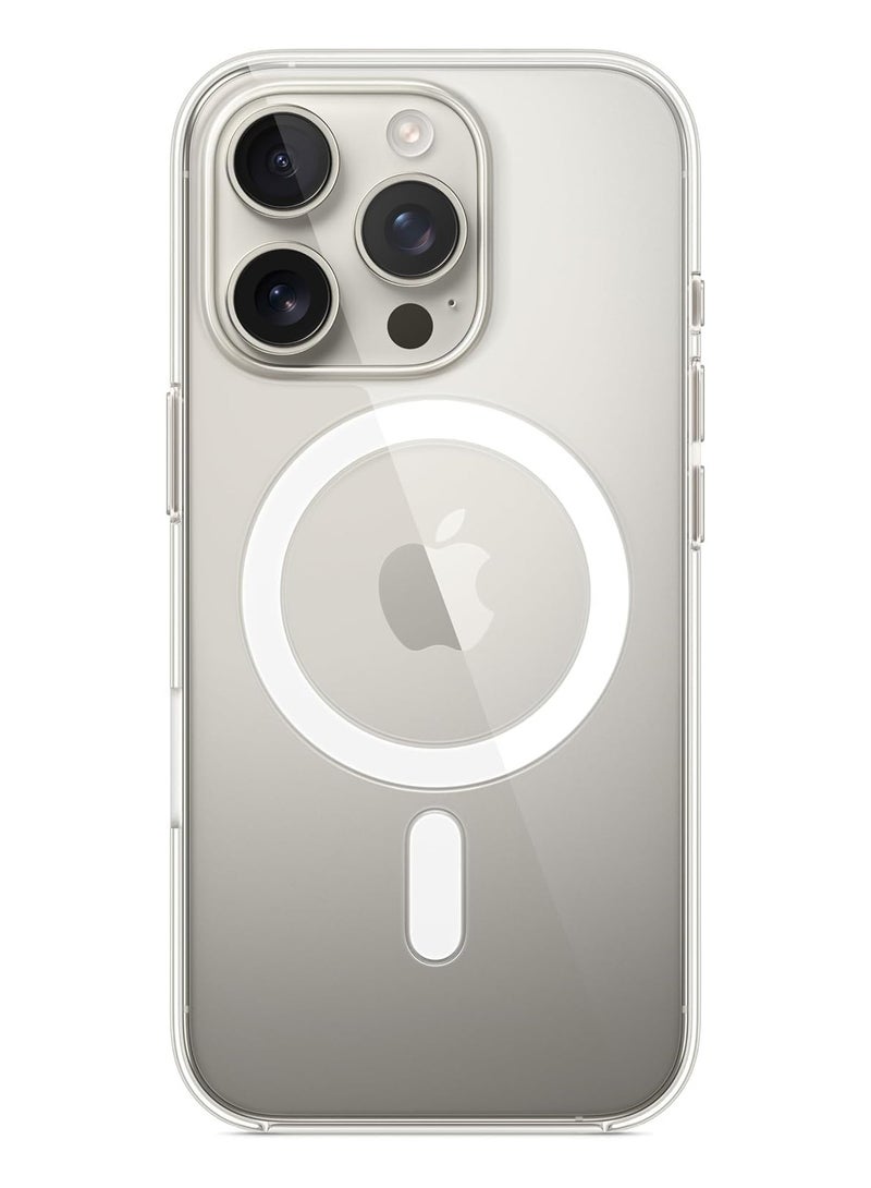 سيليكون جراب شفاف لجهاز Apple iPhone 16 Pro مع MagSafe - Image 3