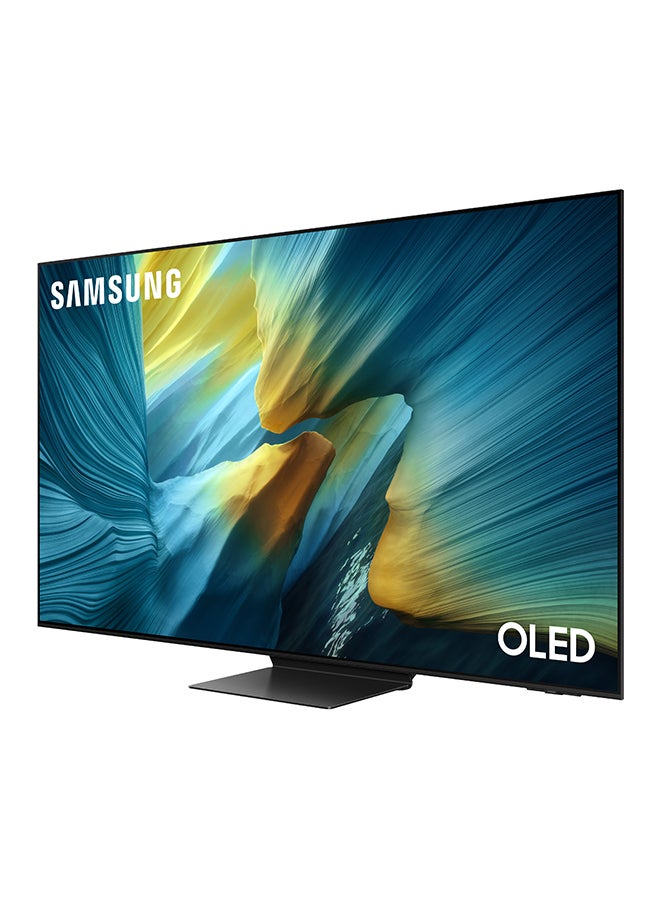 سامسونج تلفاز OLED بحجم 83 بوصة، خالي من الوهج، دقة 4K مع تحسين الذكاء الاصطناعي، 165 هرتز، تصميم إنفينيتي ون، مؤمن بواسطة نوكس - Image 2