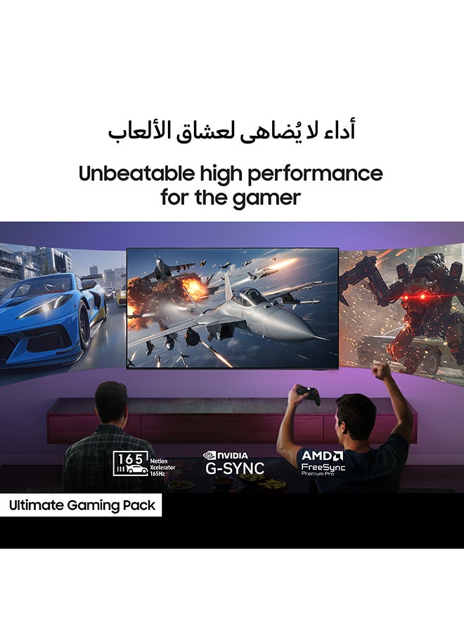 سامسونج تلفاز OLED بحجم 83 بوصة، خالي من الوهج، دقة 4K مع تحسين الذكاء الاصطناعي، 165 هرتز، تصميم إنفينيتي ون، مؤمن بواسطة نوكس - Image 5
