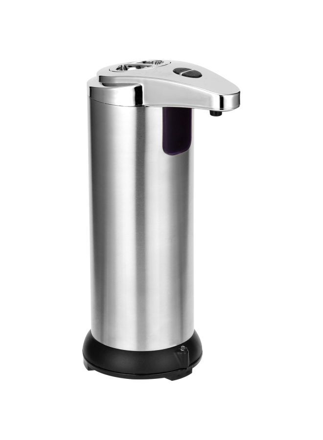 NIBEMINENT Stainless Steel IR Soap Dispenser Silver/Black 250ml - Image 1