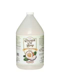 NutriBiotic  Pure Coconut Oil Soap Unscented 1 Gallon  Certified Organic Unrefined Biodegradable Vegan  Made without GMOs Gluten Parabens Or Sulfates  Rich Cleansing Lather