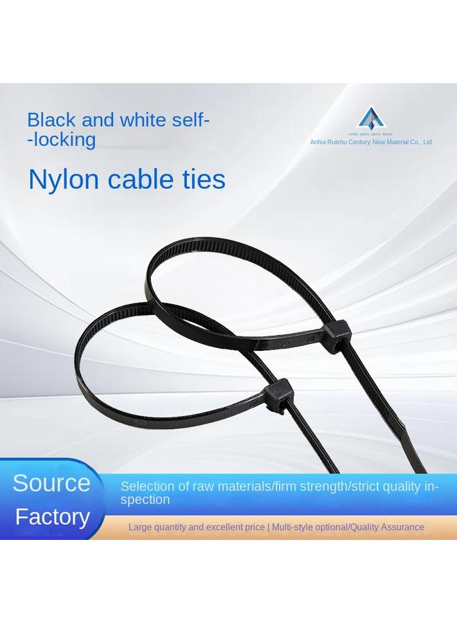 Bluejw Wholesale Self-locking Cable Ties 3*100*4*150*5*200*8*300 Plastic Cable Ties  - Image 3