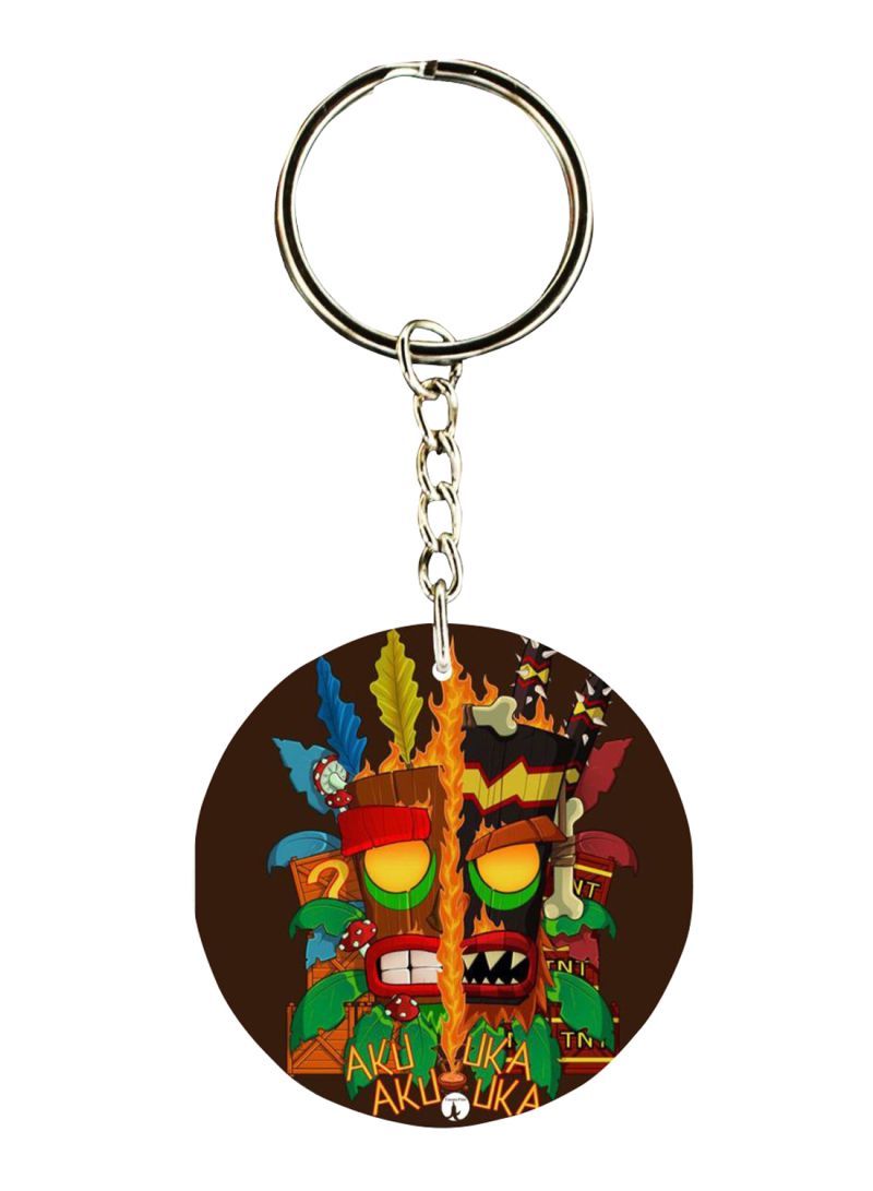 The Crash Video Game Printed Keychain