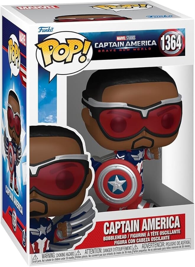 Funko POP Marvel: Captain America - Brave New World - Captain America - Collectable Vinyl Figure - Gift Idea - Official Merchandise - for Kids & Adults - Movies Fans - Model Figure for Collectors