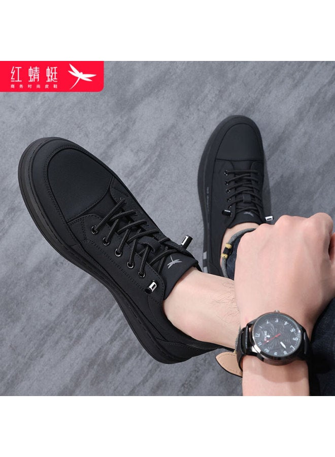 Red Dragonfly Casual Shoes For Men, Skateboard Shoes, Versatile Sneakers, Sports Casual Soft-soled Men's Shoes Wxa151761 Black Size 39