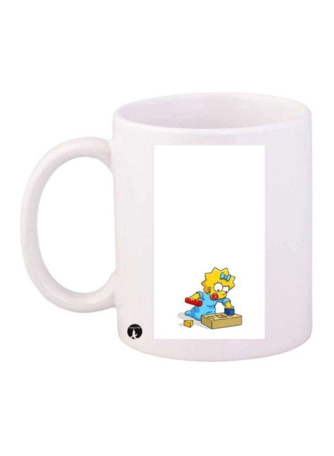 RKN Simpsons Printed Coffee Mug White/Blue/Yellow - Image 2
