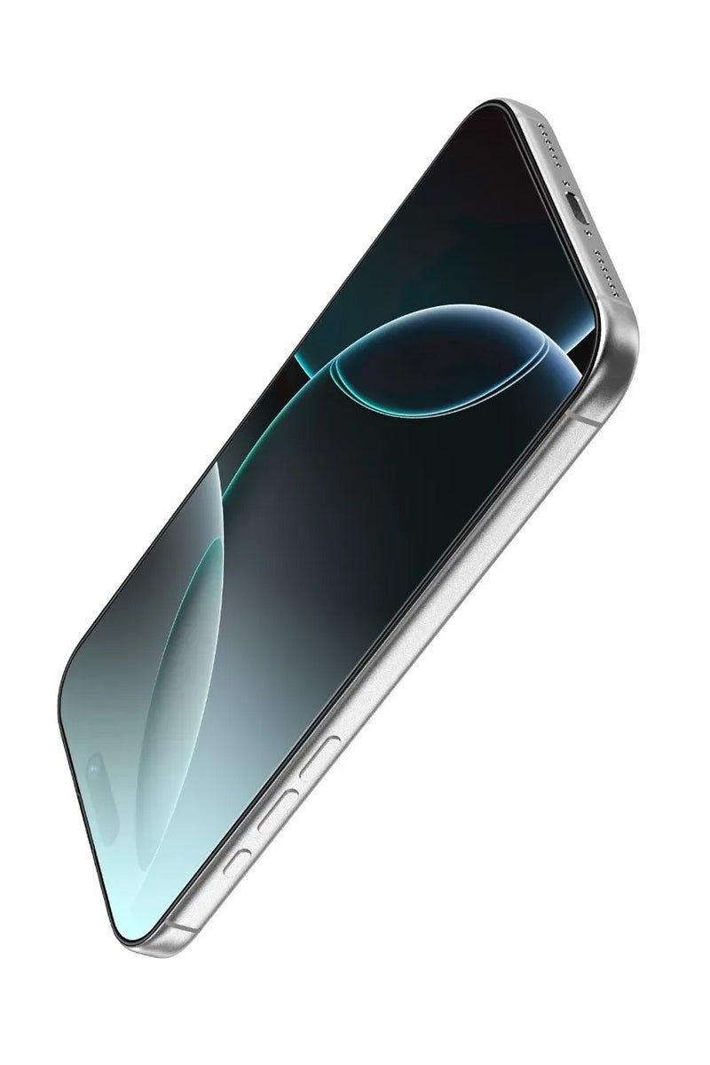 GREEN LION iPhone 17 Pro Max Screen Protector with 3D Silicone Plus High Definition Edge Glass / Grease Resistance / Anti Fingerprint / Anti Scratch -Black Edge/Clear - Image 1