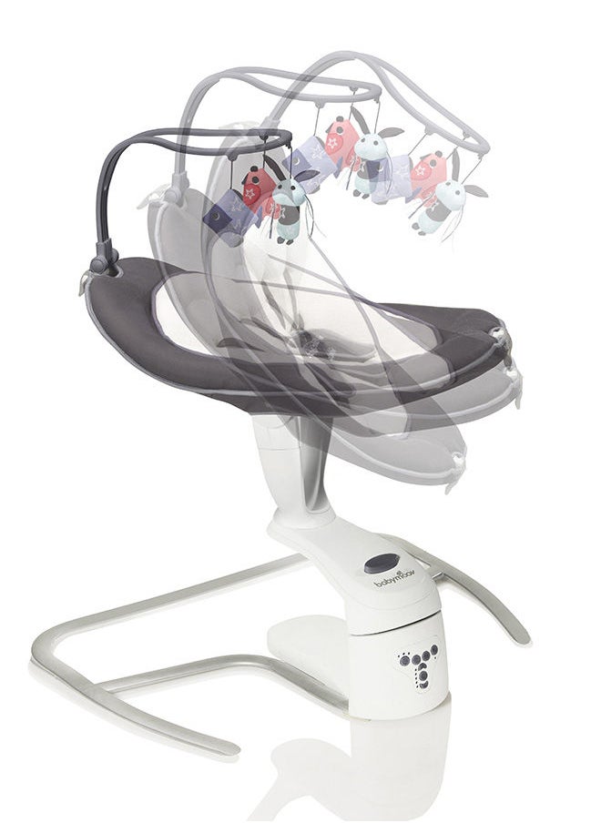 babymoov - Swoon Motion Zinc, Electric Swing, Bouncer Chair With 5 Swing Speed 360° Rotation Seat Programmable Lullabies Birth Upto 9Kgs - Image 1