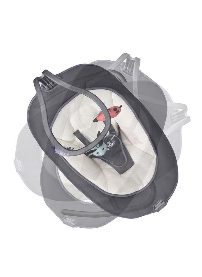 babymoov - Swoon Motion Zinc, Electric Swing, Bouncer Chair With 5 Swing Speed 360° Rotation Seat Programmable Lullabies Birth Upto 9Kgs - Image 1