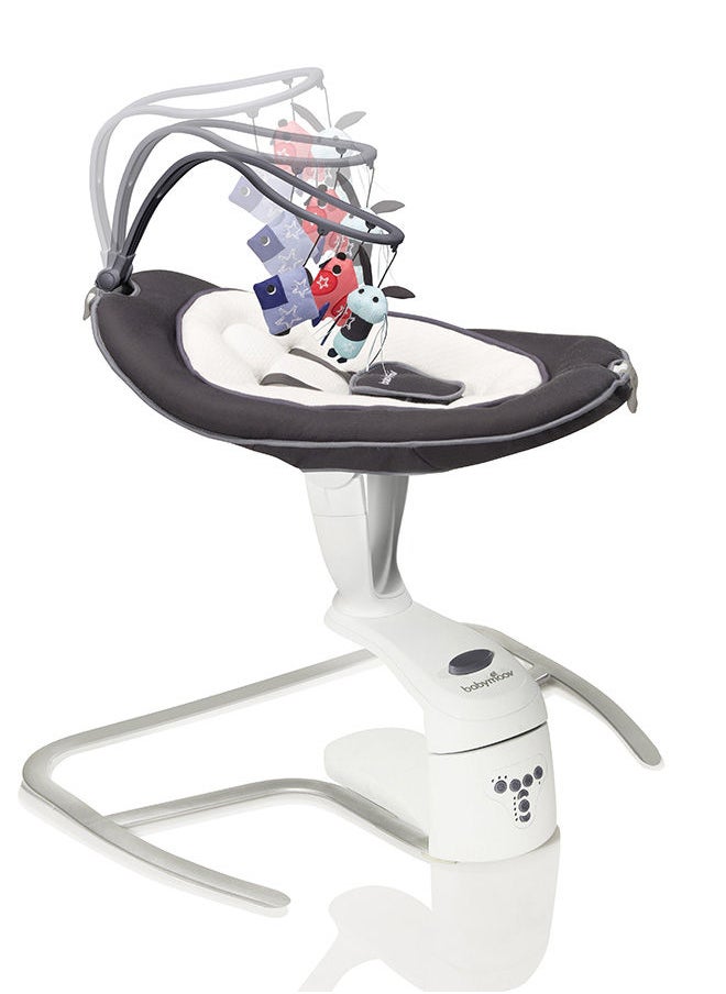 babymoov - Swoon Motion Zinc, Electric Swing, Bouncer Chair With 5 Swing Speed 360° Rotation Seat Programmable Lullabies Birth Upto 9Kgs - Image 1
