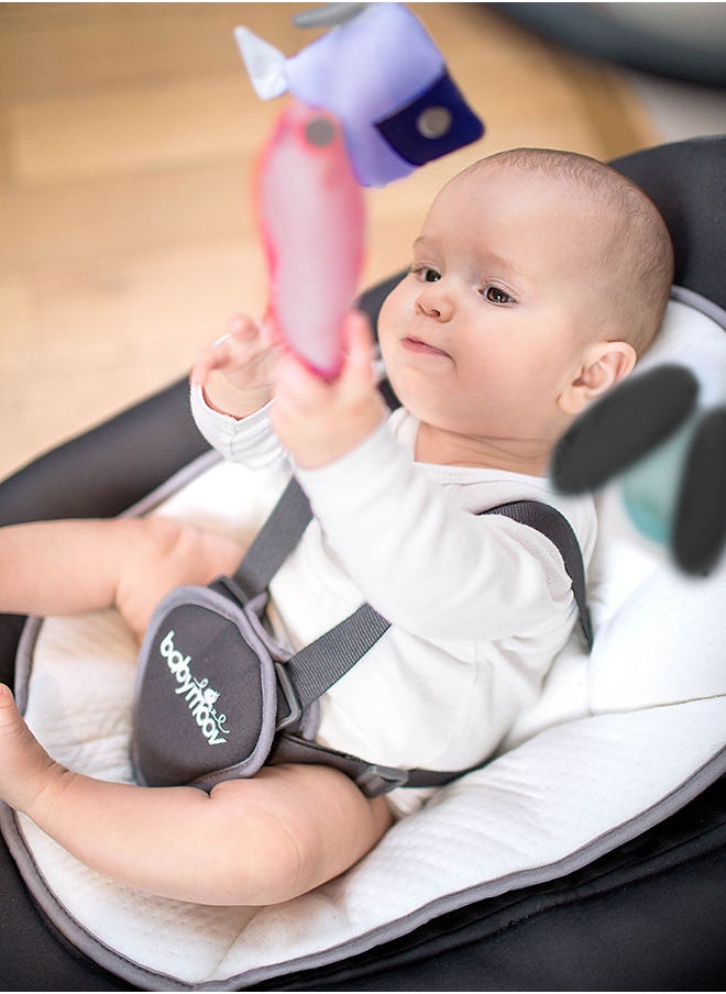babymoov - Swoon Motion Zinc, Electric Swing, Bouncer Chair With 5 Swing Speed 360° Rotation Seat Programmable Lullabies Birth Upto 9Kgs - Image 1