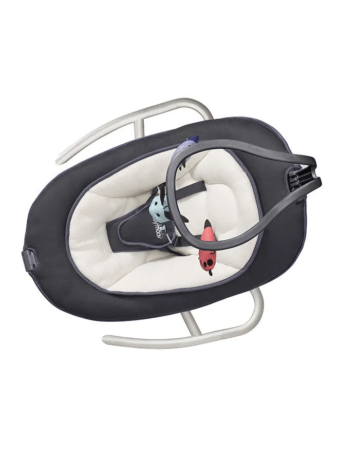 بيبي موف Swoon Motion Zinc, Electric Swing, Bouncer Chair With 5 Swing Speed 360° Rotation Seat Programmable Lullabies Birth Upto 9Kgs