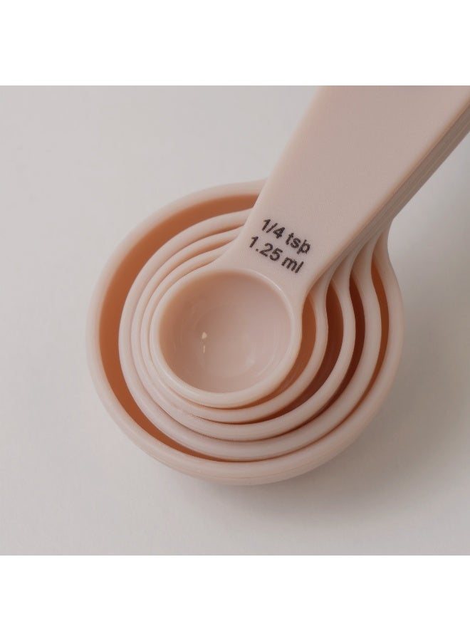 ألبرتو طقم ملاعق قياس 5 قطع، كريمي - Image 2