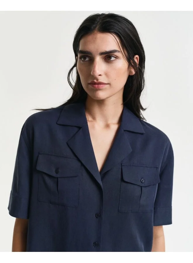 غانت قميص بجيوب بقصة مريحة