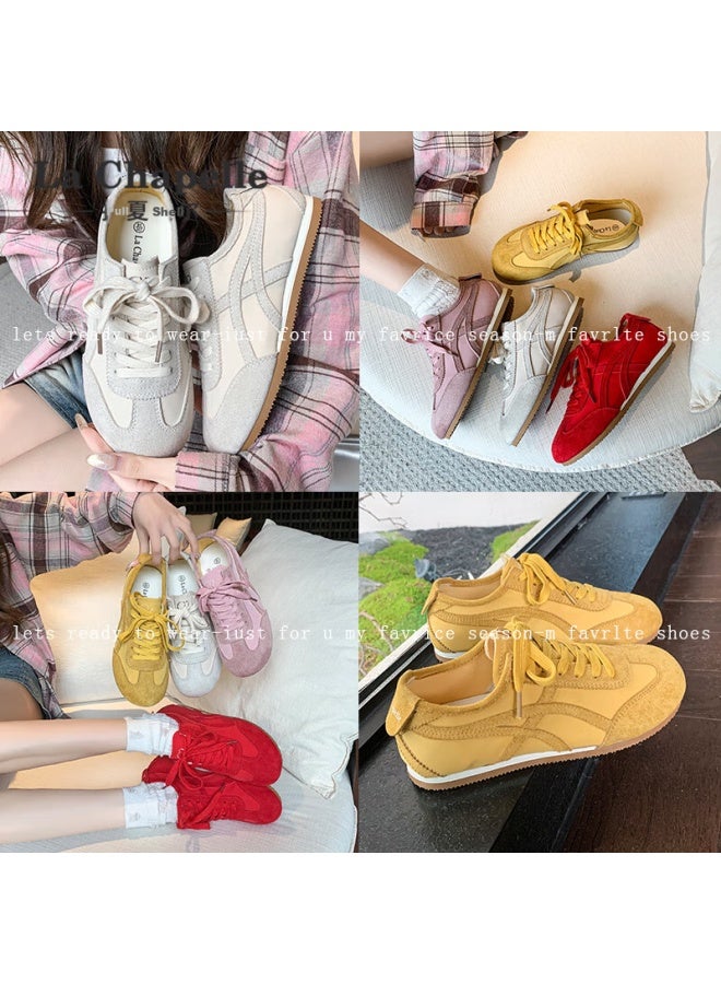 La Chapelle Women's Shoes, Versatile Soft-soled Casual Shoes, Low-top Simple Shoes For Women - Xzx2213, Yellow, Size 36