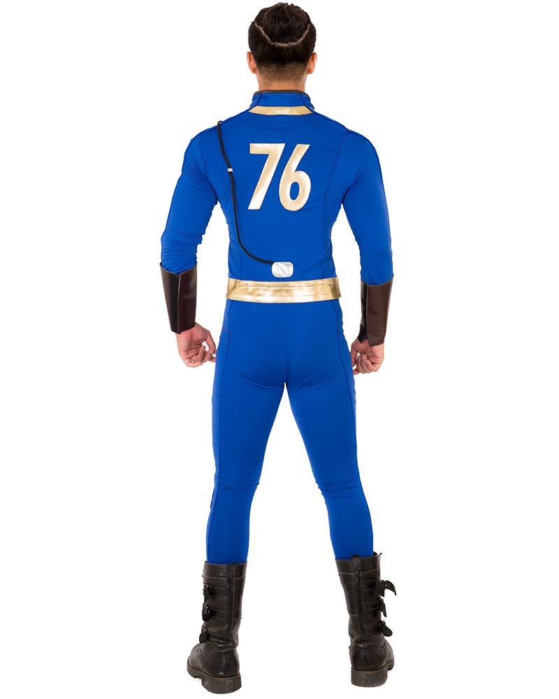 miccostumes Men's Soldier 76 Cosplay Costume Outfit Jacket Pants (M, Blue) - Image 1