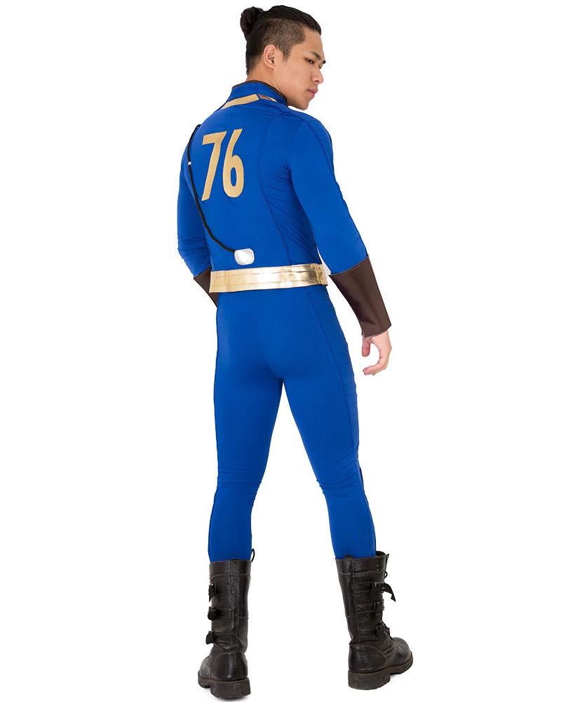 miccostumes Men's Soldier 76 Cosplay Costume Outfit Jacket Pants (M, Blue) - Image 3