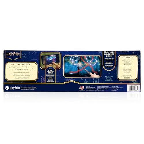 WOW! STUFF WOW! PODS Wizarding World: Deluxe Lumos Wand - Hermoine Granger - 14" Hand-Painted Replica, LED Tip, Spell Poster, Collectible Harry Potter Toy, App Photo Play - Image 3
