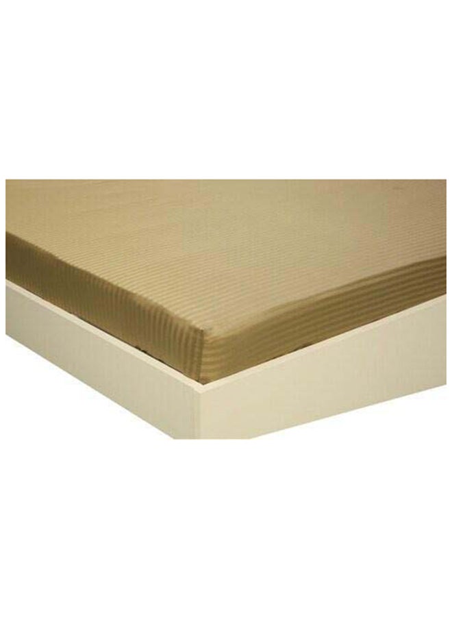 Hotel Collection - HOTEL COLLECTION Stripe Brown King Size Fitted Sheet 180 x 200 cm with 2 Pillow Cases - Image 1