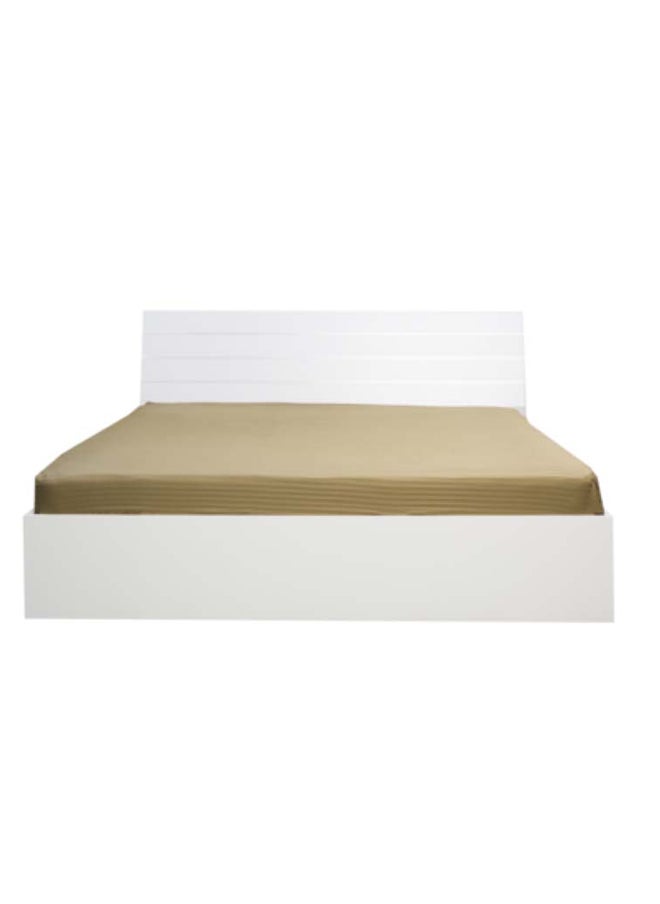 Hotel Collection - HOTEL COLLECTION Stripe Brown King Size Fitted Sheet 180 x 200 cm with 2 Pillow Cases - Image 1