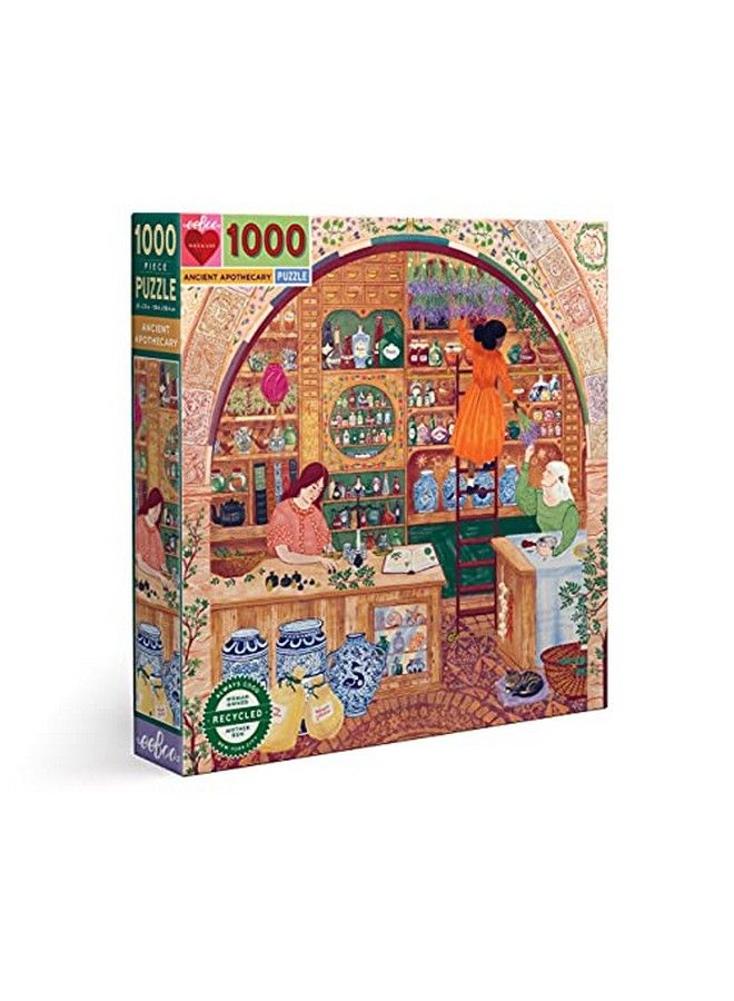 eeboo : Piece And Love Ancient Apothecary 1000 Piece Square Jigsaw Puzzle Glossy Sturdy Puzzle Pieces - Image 1